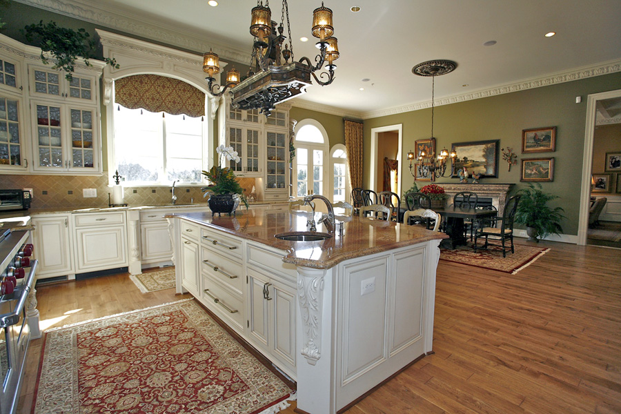 Custom Kitchen and informal dining area in Potomac, Maryland